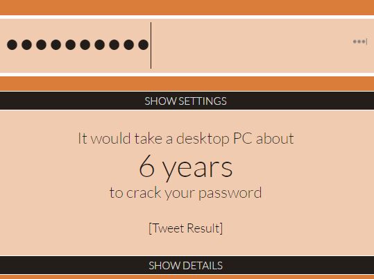 jQuery How Secure Is My Password